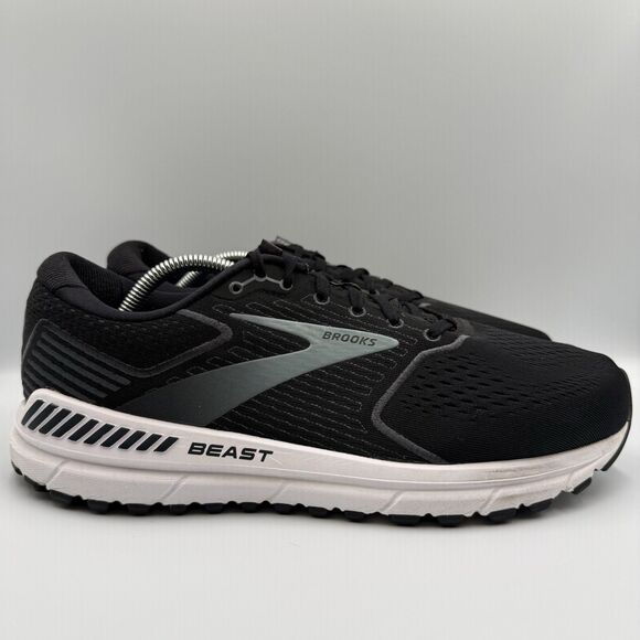 Brooks Other - Brooks Beast 20 Men's Size 11 4E Black White Gray Walking Running Shoes Sneakers